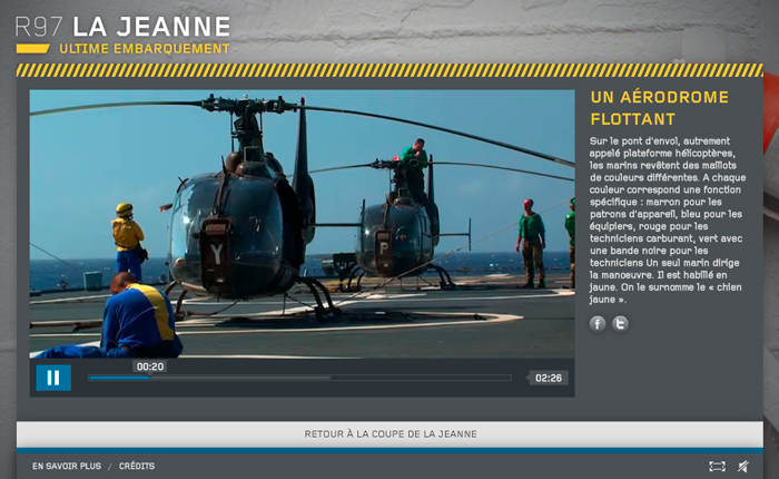 Web-documentaire R97 la Jeanne - Ultime Embarquement